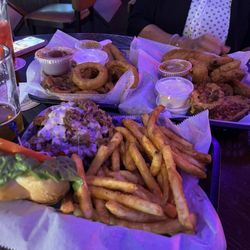 Pineapple Jack's - Sampler plates and a special steak burger