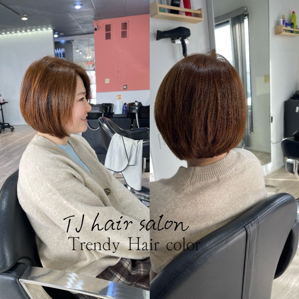 Tj Hair Salon Logo