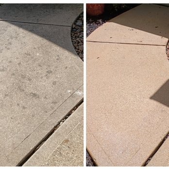 Clean Blast Driveway - Sidewalk/walkway before and after (pressure wash service) cedar Park, Tx. - Pressure Washers Near Me - Cedar Park, Texas