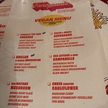 Fancypants - Menu - Steakhouses Near Me - Nashville, Tennessee