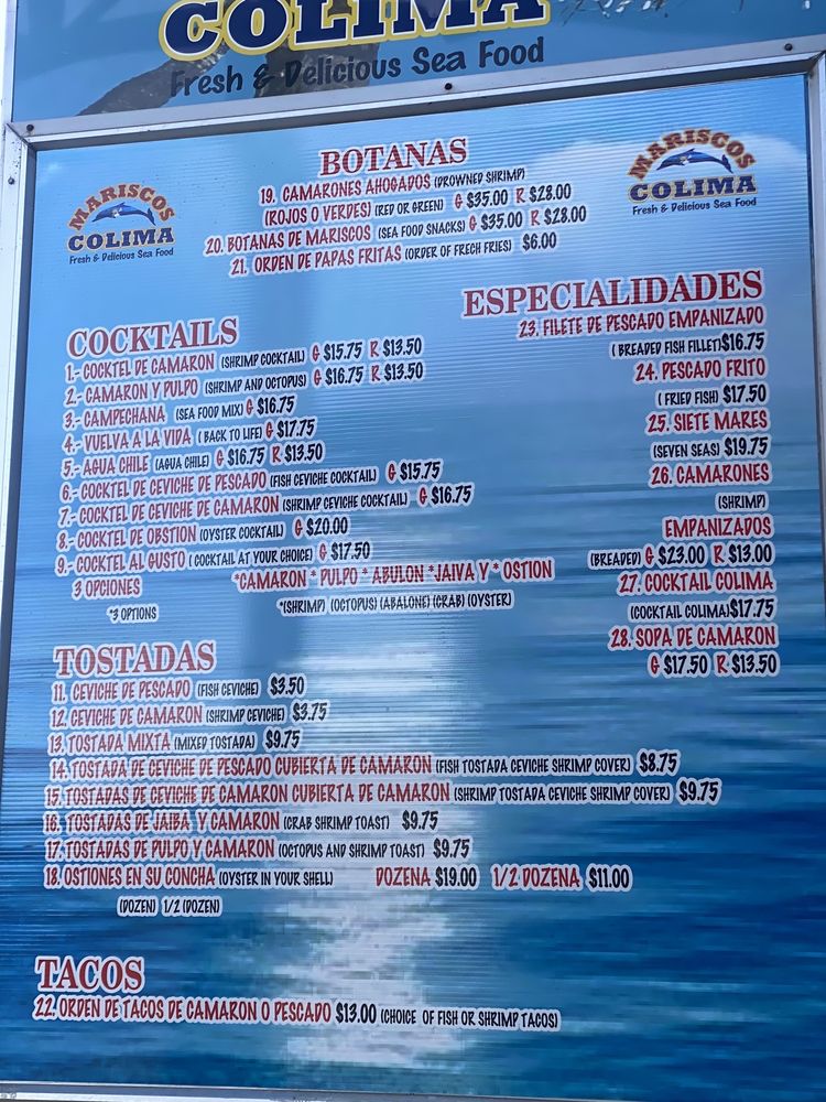 Lonchera Mariscos Colima