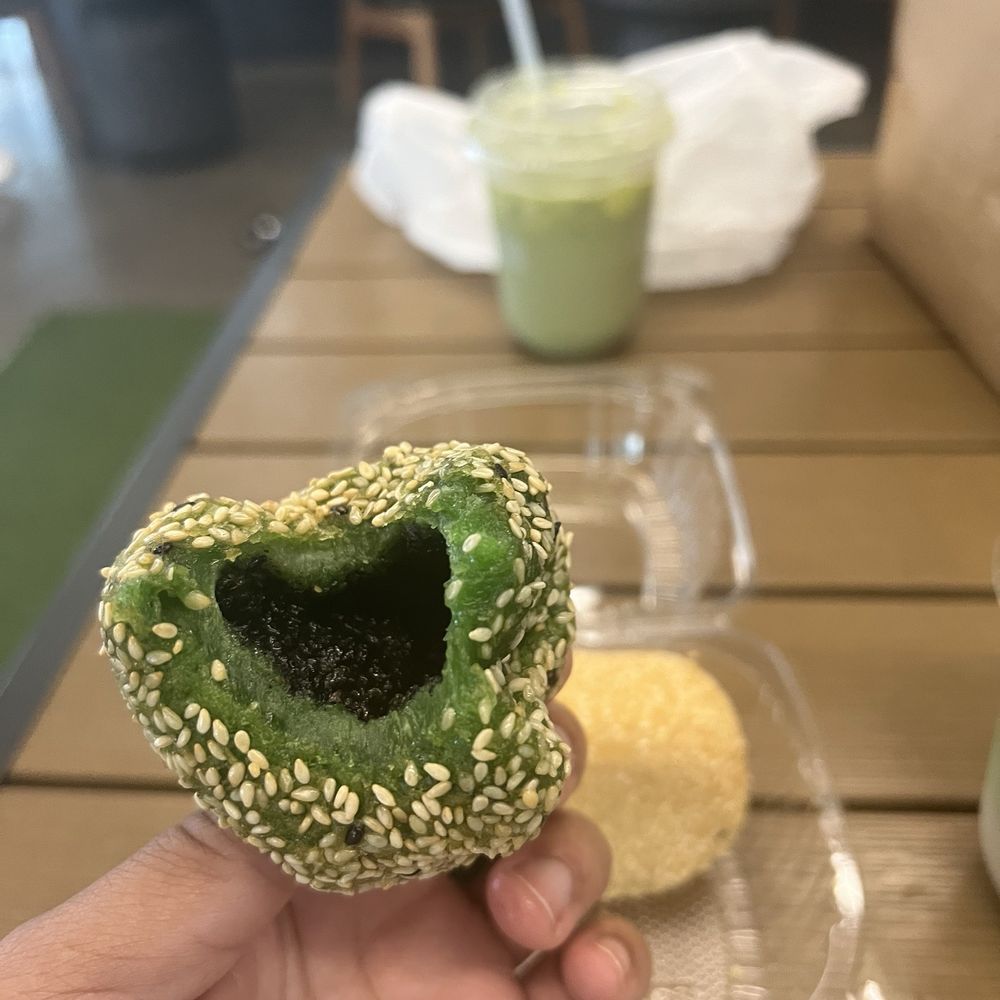 Mee Sum Pastry - green tea sesame ball - Seafood Near Me - Seattle, Washington Mee Sum Pastry - green tea sesame ball - Seafood Near Me - Seattle, Washington