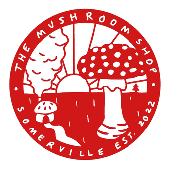 The Mushroom Shop - a red and white logo - Grocery Near Me - Somerville, Massachusetts The Mushroom Shop - a red and white logo - Grocery Near Me - Somerville, Massachusetts