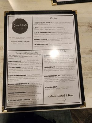 Menu photo 3 Creekside Cork & Brew Somerset, CA Menu photo 3 Creekside Cork & Brew Somerset, CA