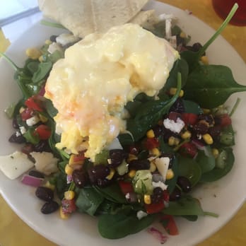 The Flatiron - Breakfast salad. Eggs were delicious worth fresh pico. - Coffee & Tea Near Me - Jerome, Arizona