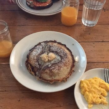 Salt's Cure - Griddle pancakes, scrambled eggs, lox on pretzel and oj - Breakfast & Brunch Near Me - Los Angeles, California Salt's Cure - Griddle pancakes, scrambled eggs, lox on pretzel and oj - Breakfast & Brunch Near Me - Los Angeles, California