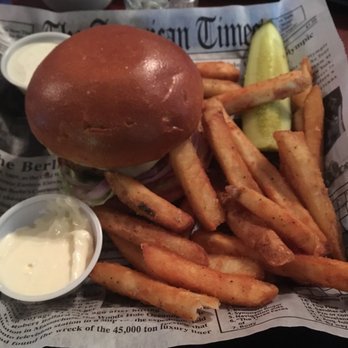 McK's Tavern - Veggie Burger with Fries - American Near Me - Daytona Beach, Florida McK's Tavern - Veggie Burger with Fries - American Near Me - Daytona Beach, Florida