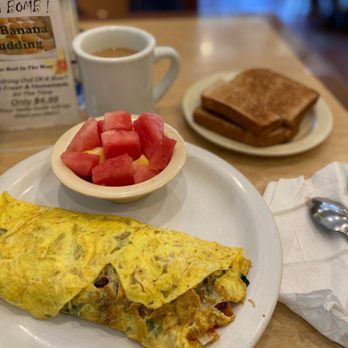 CJ’s Cafe - Greek Omelette with veggies on the side. Yum! - Mexican Near Me - Los Angeles, California CJ’s Cafe - Greek Omelette with veggies on the side. Yum! - Mexican Near Me - Los Angeles, California