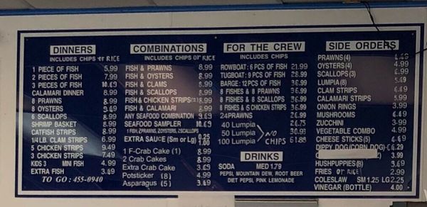 Menu photo 7 Tugboat Fish & Chips Vacaville, CA