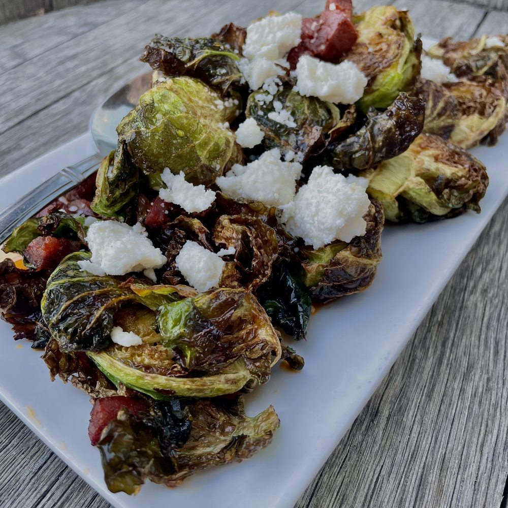 Oak Mountain Winery - Brussel Sprouts with Spanish chorizo! - Wineries Near Me - Temecula, California Oak Mountain Winery - Brussel Sprouts with Spanish chorizo! - Wineries Near Me - Temecula, California