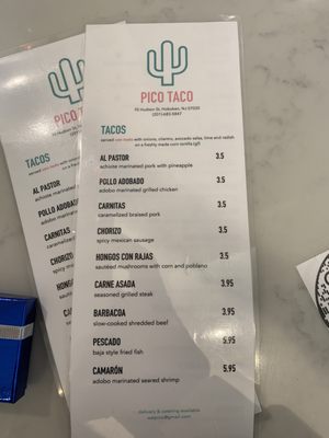 Menu photo 1 Pico Taco Jersey City, NJ Menu photo 1 Pico Taco Jersey City, NJ