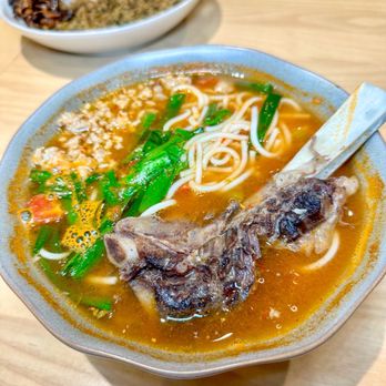 Jun Bistro - Yunnan Spicy Ground Pork Rice Noodle with Beef Rib - Chinese Near Me - Milpitas, California
