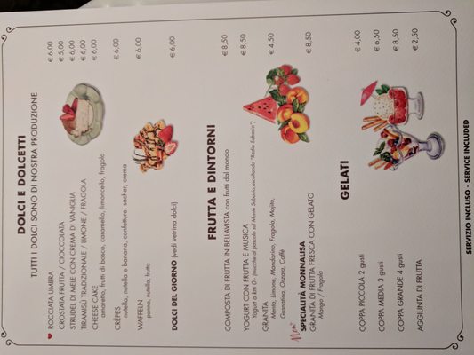 Menu photo 3 Monnalisa Assisi, PG