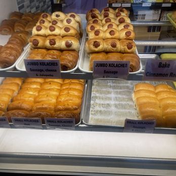 Grand donuts - Shelf Display Kolaches - Donuts Near Me - Round Rock, Texas
