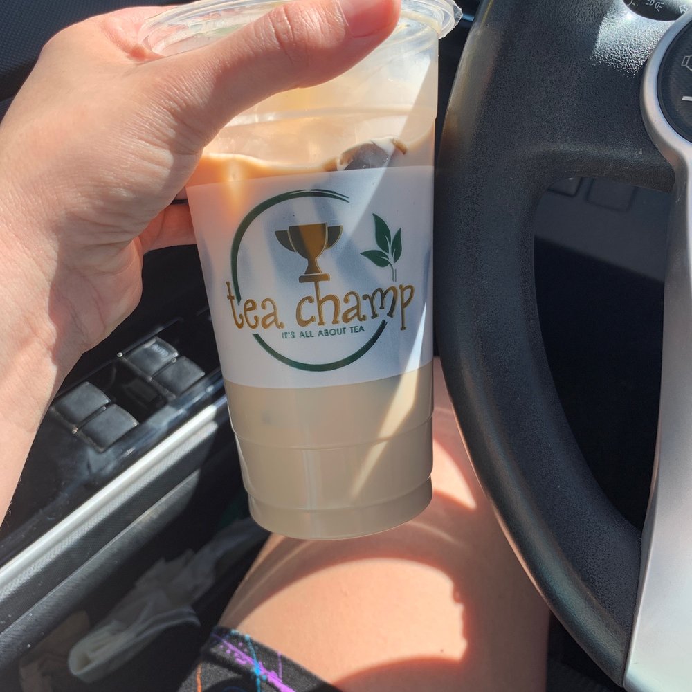 Tea Champ - Roasted milk tea with jelly 50% sweet, soooo so so good!! I recommend this place!! - Bubble Tea Near Me - Hacienda Heights, California Tea Champ - Roasted milk tea with jelly 50% sweet, soooo so so good!! I recommend this place!! - Bubble Tea Near Me - Hacienda Heights, California