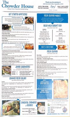 Menu photo 5 The Chowder House Restaurant Zephyrhills, FL Menu photo 5 The Chowder House Restaurant Zephyrhills, FL