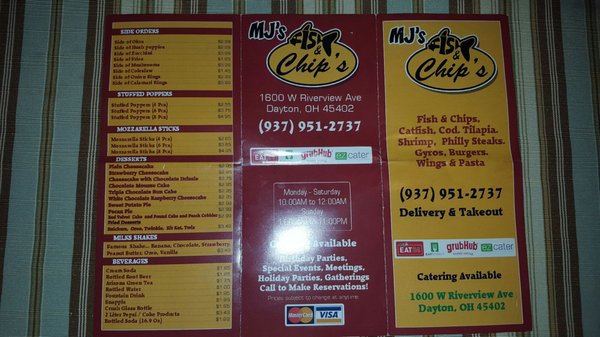 Menu photo 1 MJ's Fish n Chips Dayton, OH