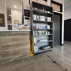 Seal Beach Animal Hospital - lobby and shelf of products