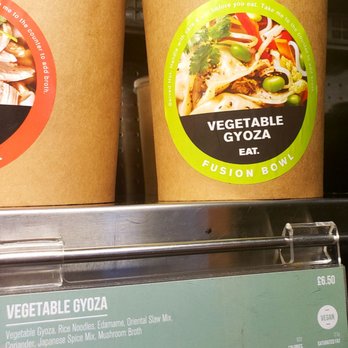 EAT. - Vegetable Gyoza Bowl with noodles (vegan). Broth is heated and added after purchase. - Coffee & Tea Near Me - Hillingdon, XGL EAT. - Vegetable Gyoza Bowl with noodles (vegan). Broth is heated and added after purchase. - Coffee & Tea Near Me - Hillingdon, XGL