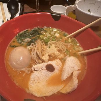 JINYA Ramen Bar - Midtown - Spicy Chicken Ramen with seasoned egg - Ramen Near Me - Houston, Texas JINYA Ramen Bar - Midtown - Spicy Chicken Ramen with seasoned egg - Ramen Near Me - Houston, Texas