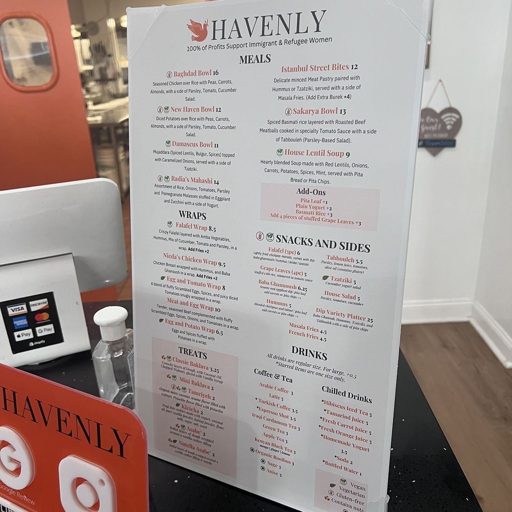 Havenly - Menu - Desserts Near Me - New Haven, Connecticut