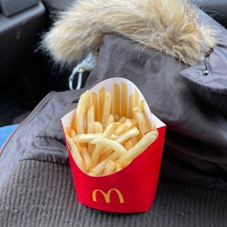 McDonald's - The fries were supposed to be a large size but they were not :(