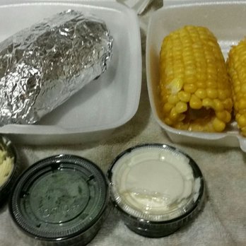 Corky's Kitchen & Bakery - I asked for a baked potato (on theside all the toppings) instead of mashed potatoes with my turkey and dressing dinner. side of corn - Breakfast & Brunch Near Me - Perris, California Corky's Kitchen & Bakery - I asked for a baked potato (on theside all the toppings) instead of mashed potatoes with my turkey and dressing dinner. side of corn - Breakfast & Brunch Near Me - Perris, California