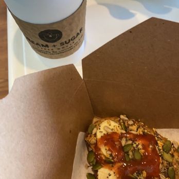 Cream + Sugar Coffeehouse - Banana maple toast - Coffee & Tea Near Me - Cincinnati, Ohio
