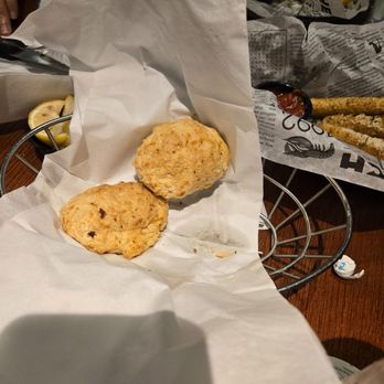 Red Lobster - Cheddar biscuits (couldn't resist trying some before taking a picture) - Seafood Near Me - Ontario, California