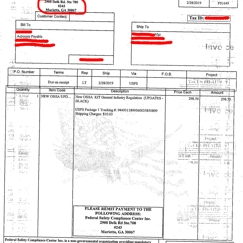 The invoice they sent me The invoice they sent me