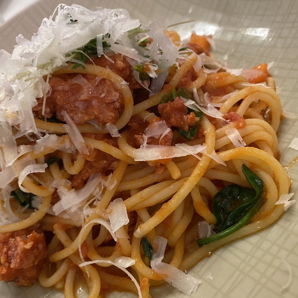 Guido Al Duomo - Pasta with spicy sausage. - Italian Near Me - Munich, BY Guido Al Duomo - Pasta with spicy sausage. - Italian Near Me - Munich, BY