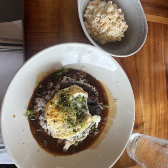 Duke's Malibu - Loco Moco with Max salad on the side - New American Near Me - Malibu, California Duke's Malibu - Loco Moco with Max salad on the side - New American Near Me - Malibu, California