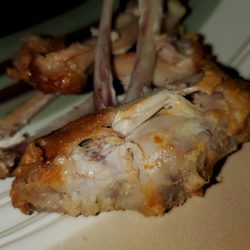 Fire Wings - The bit towards back is the only meat. The rest of the wing is just a giant bone.