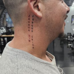 Lissy fixed my Judges 16:20 and the new tattoo she did was the Joshua 1:9 Lissy fixed my Judges 16:20 and the new tattoo she did was the Joshua 1:9