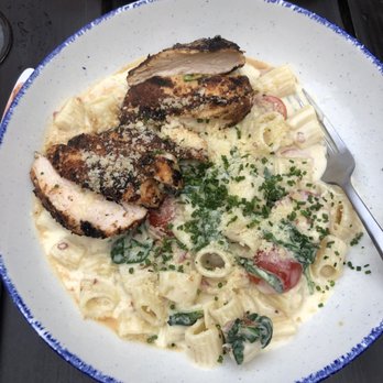The Bowery Bar - blackened chicken pasta - New American Near Me - Boston, Massachusetts The Bowery Bar - blackened chicken pasta - New American Near Me - Boston, Massachusetts