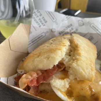 The Biscuit Bar - Egg bacon and cheese biscuit - Breakfast & Brunch Near Me - Arlington, Texas The Biscuit Bar - Egg bacon and cheese biscuit - Breakfast & Brunch Near Me - Arlington, Texas