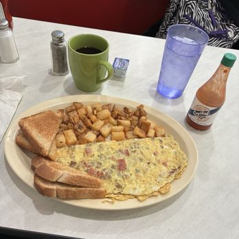 Griddles Malt Shoppe - Meat lovers omelette. - Ice Cream & Frozen Yogurt Near Me - Columbia, Pennsylvania Griddles Malt Shoppe - Meat lovers omelette. - Ice Cream & Frozen Yogurt Near Me - Columbia, Pennsylvania