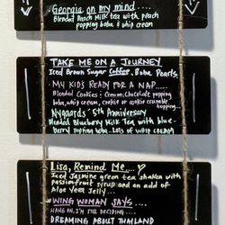 Our Journeys Cafe and Boba Shop - Menu
