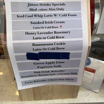 Jitters Cafe - Drink specials - Coffee & Tea Near Me - Pittsburgh, Pennsylvania