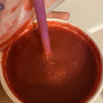Booster Juice - Regular size Unbeetable smoothie with a Warrior booster + Wilderness booster and ginger - Juice Bars & Smoothies Near Me - Nepean, Ontario