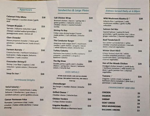 Menu photo 5 Canyon Grille Escondido, CA Menu photo 5 Canyon Grille Escondido, CA