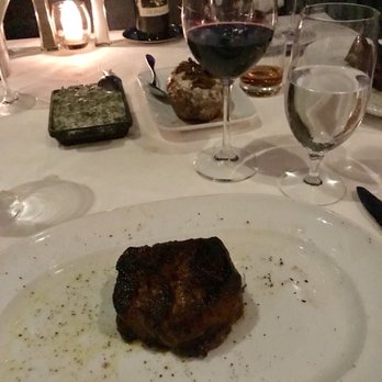 Steak 48 - Filet Mignon, Creamed Spinach, Double Baked Truffle Potato - Steakhouses Near Me - Houston, Texas