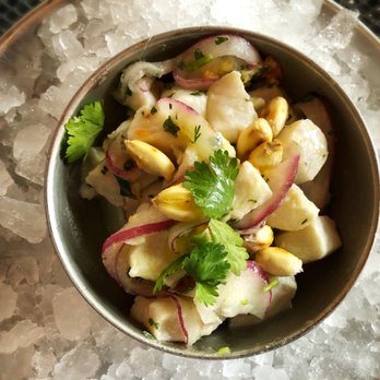 PassionFish Reston - Classic Peruvian style ceviche with habanero, red onion, fresh lime and cancha corn - Seafood Near Me - Reston, Virginia