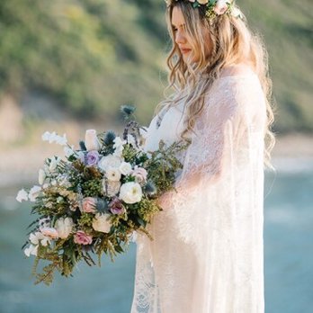 Maximum Bloomage - Wedding big bouquet and flower crown by Maximum Bloomage. - Florists Near Me