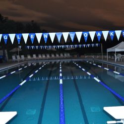 Glen Oaks Swim and Tennis Club - The calm morning before the meet begins