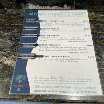 Heaven's Gate Estate Winery - Wine bottle prices - Wineries Near Me - Summerland, British Columbia Heaven's Gate Estate Winery - Wine bottle prices - Wineries Near Me - Summerland, British Columbia