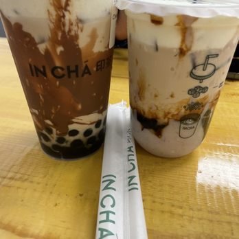 Fish Noodle House - Ferrero Rocher Chocolate Milk Tea and my staple, Taro Soybean Milk Tea - Chinese Near Me - Staten Island, New York