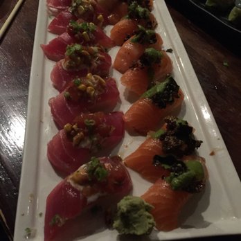 Arata Sushi - Chefs selection. Salmon and Brussel sprouts. Tuna with corn. Must have - Japanese Near Me - Syosset, New York Arata Sushi - Chefs selection. Salmon and Brussel sprouts. Tuna with corn. Must have - Japanese Near Me - Syosset, New York