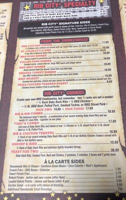 Menu photo 5 Rib City Immokalee, FL Menu photo 5 Rib City Immokalee, FL