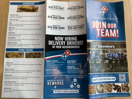 Menu photo 1 Domino’s Pizza Bryan, TX Menu photo 1 Domino’s Pizza Bryan, TX
